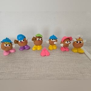 Mr Potato Head Spud Kids Figures Vintage 1980 Lot of 6 Hasbro & Playskool Toys